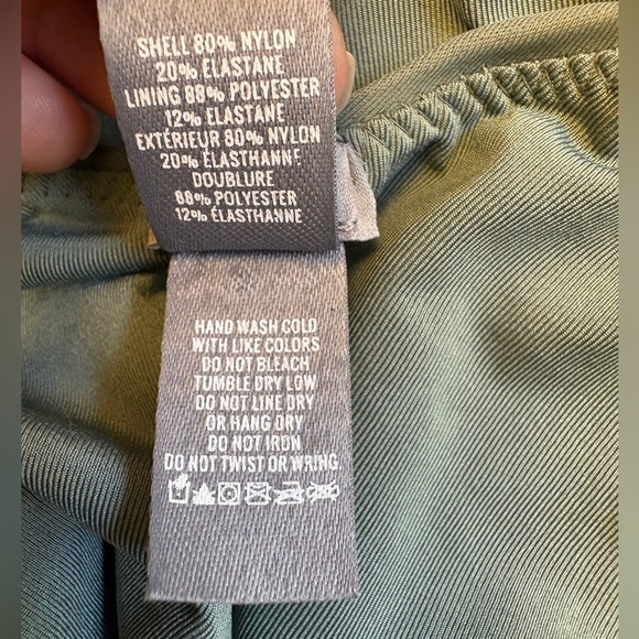 Aerie Light Green Women's One Piece High-cut cheeky Swimsuit women's size Small - Picture 5 of 5